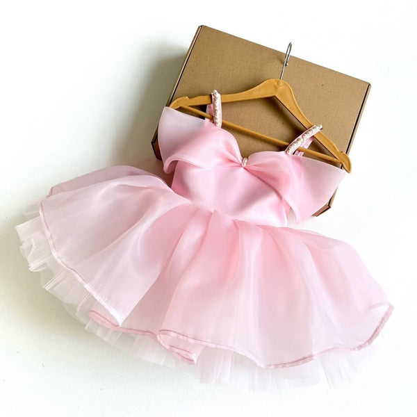 Baby Pink Organza Frock